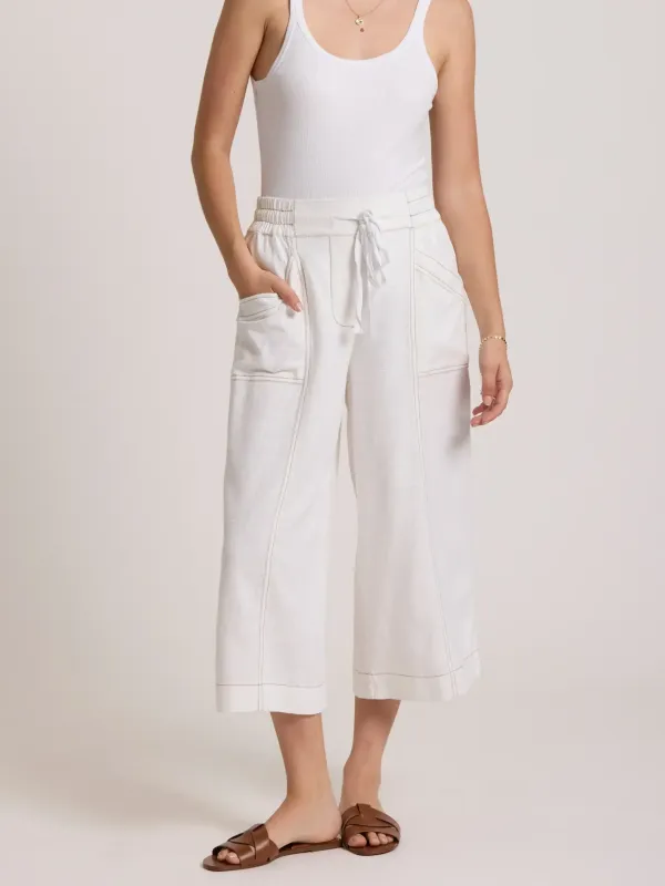 Sunrise Linen Crop Pants