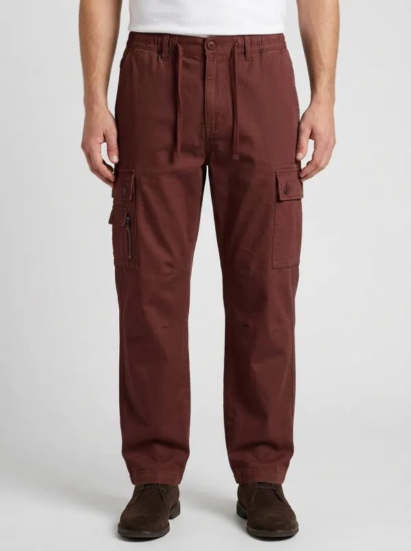 Men's Casual Outdoor Olive Green Multi-Pocket Cargo Pants