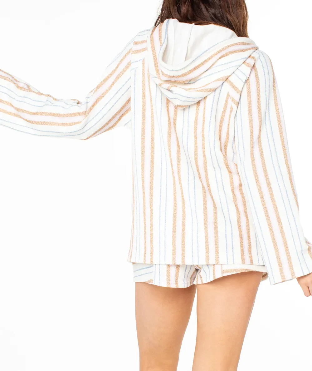 Wild Striped V-Neck Sweatshirt