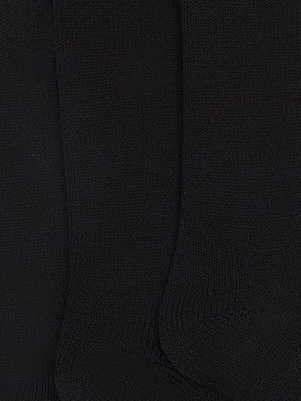 A three-piece set of black long socks
