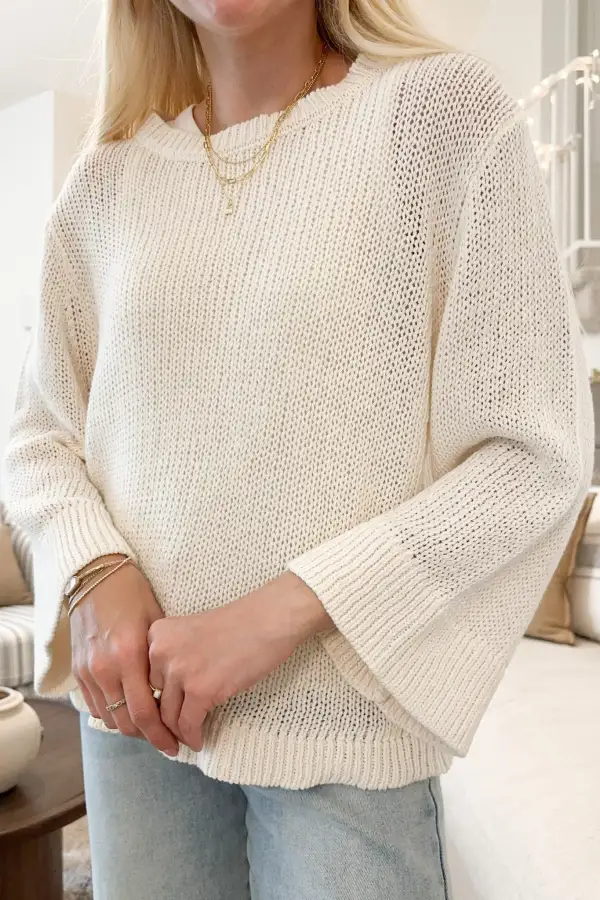 Relaxed Cut Soft Knit Sweater