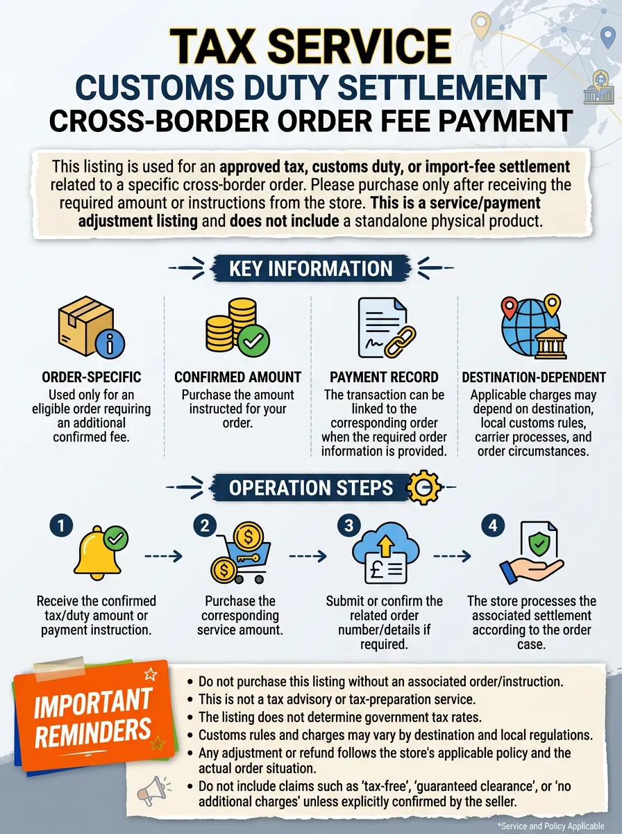 Cross-Border Customs Duty Tax Customs Duty Settlement Service