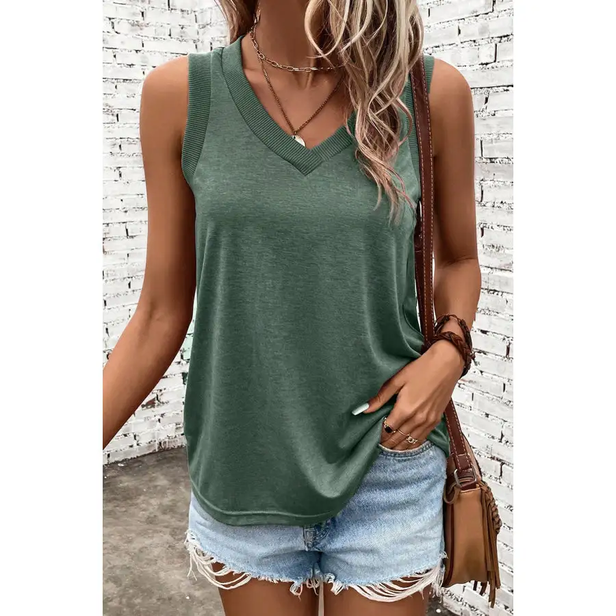 Wide-Strap Tank Top