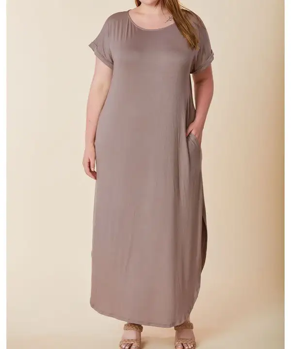 Bamboo Maxi Dress Curvy Size