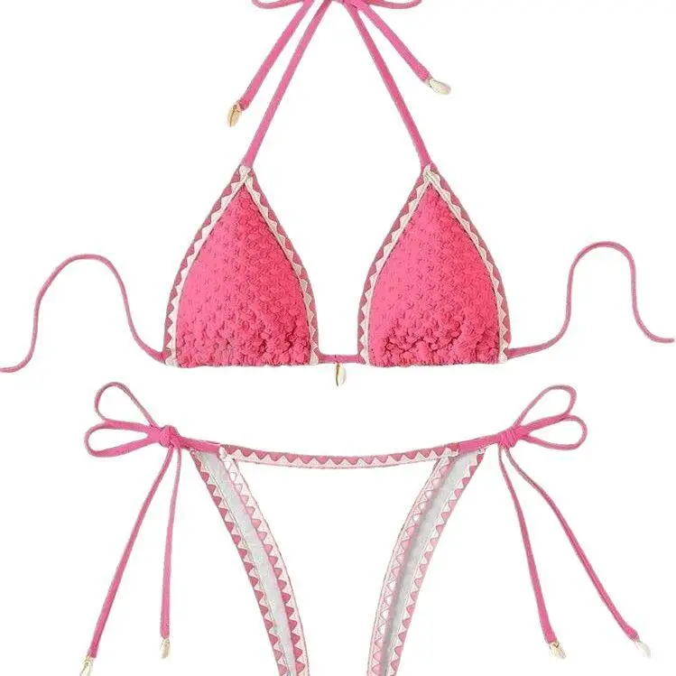 Contrast Halter Bikini