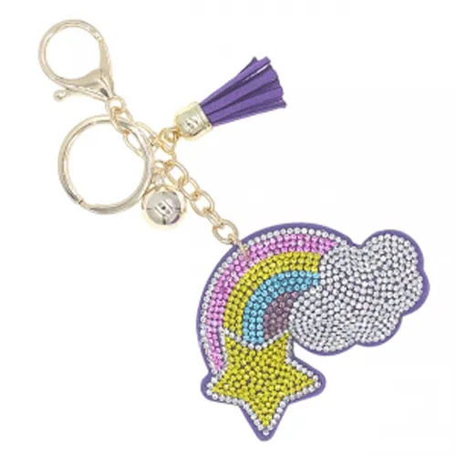 Rainbow Sky Charm Keychain