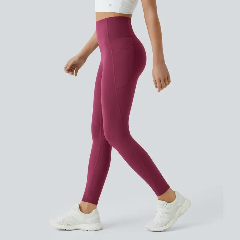 High Waisted Tummy Control Side Pocket Shaping Training Leggings – 🔥 40% OFF Today Only!