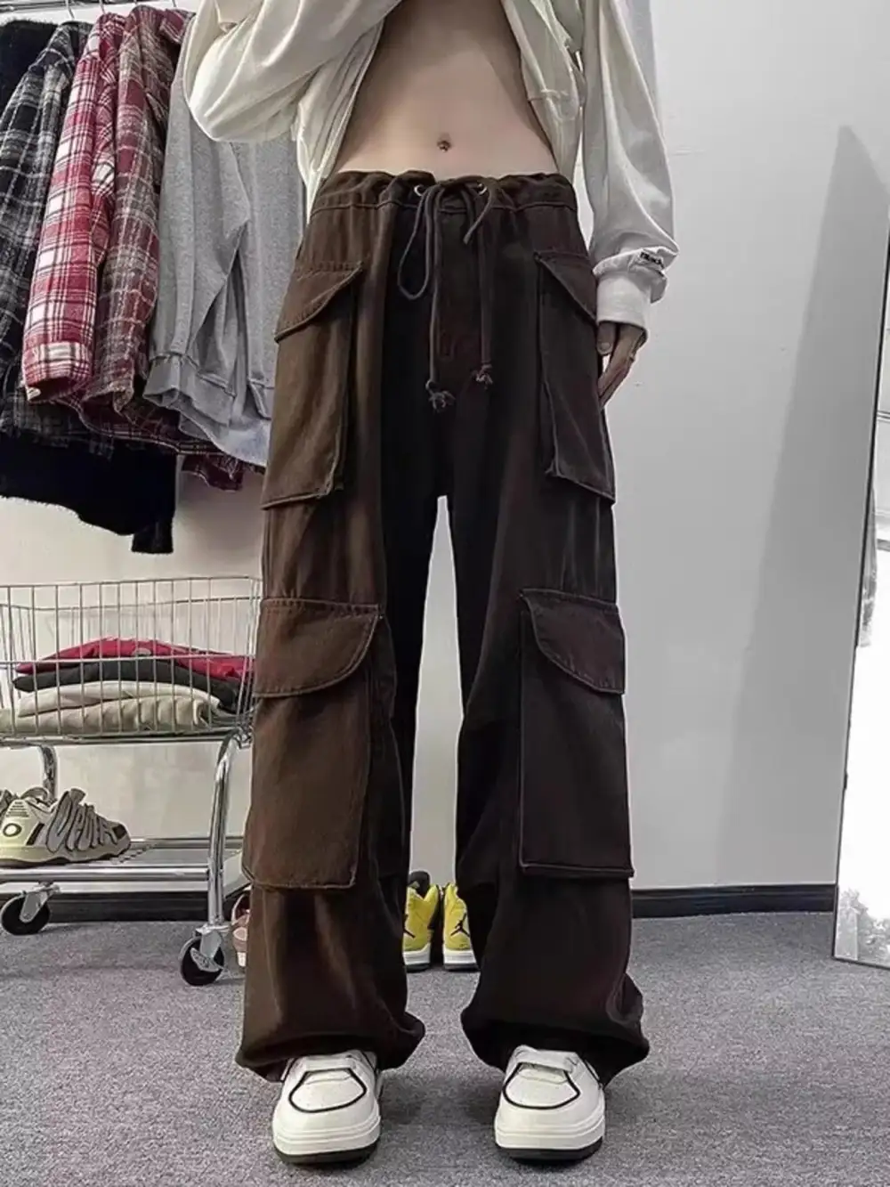 Men's Loose Fit Multi Pocket Cargo Pants