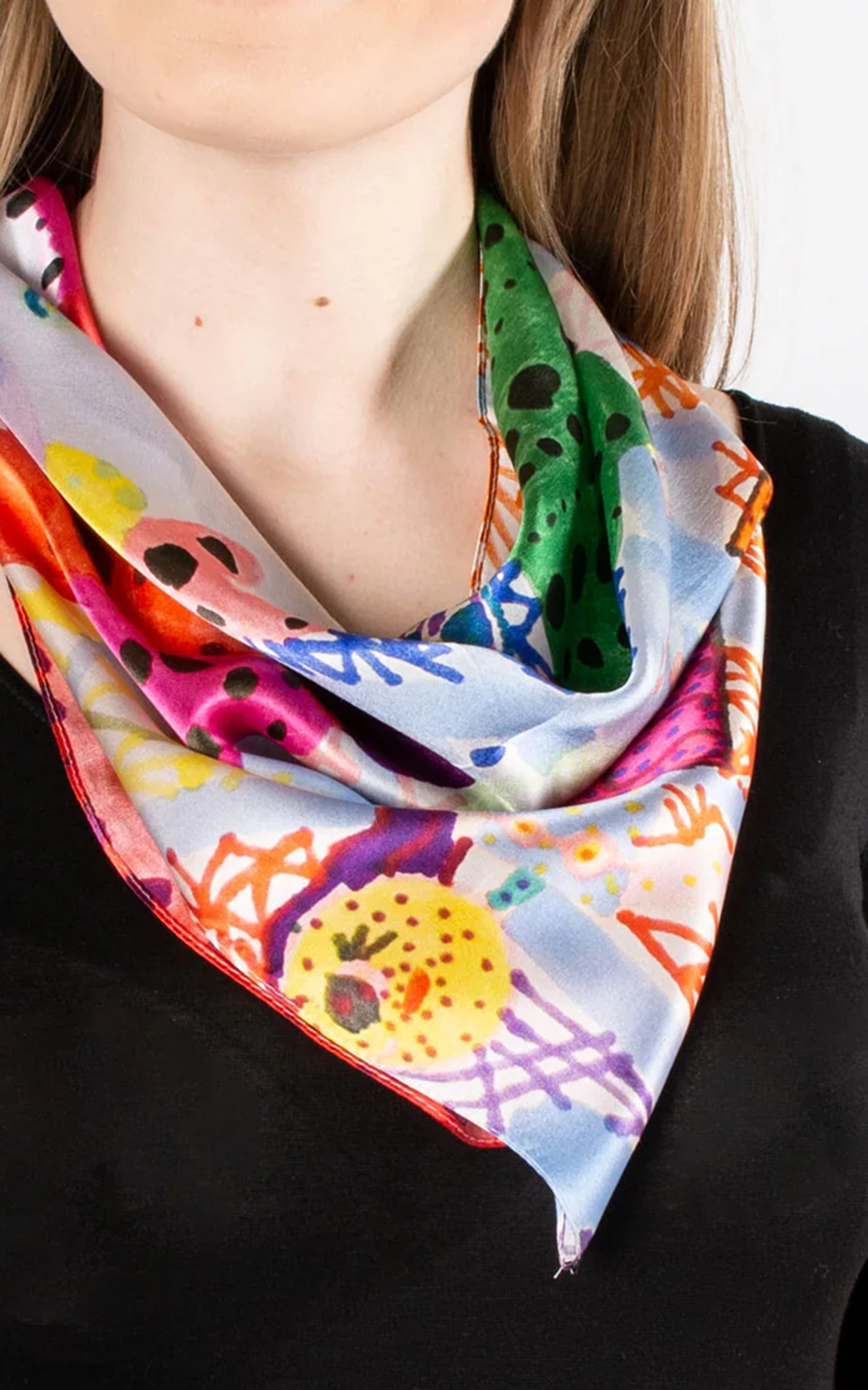 Art Classic Retro Pattern Women's Square Scarf