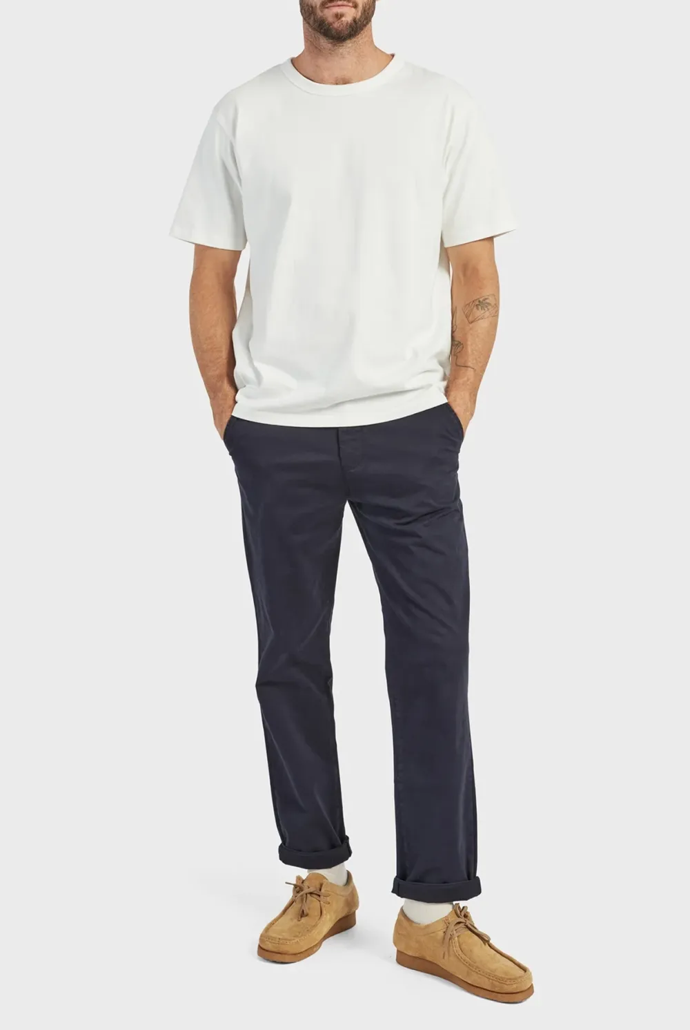 Black Slim Fit Linen Blend Trousers