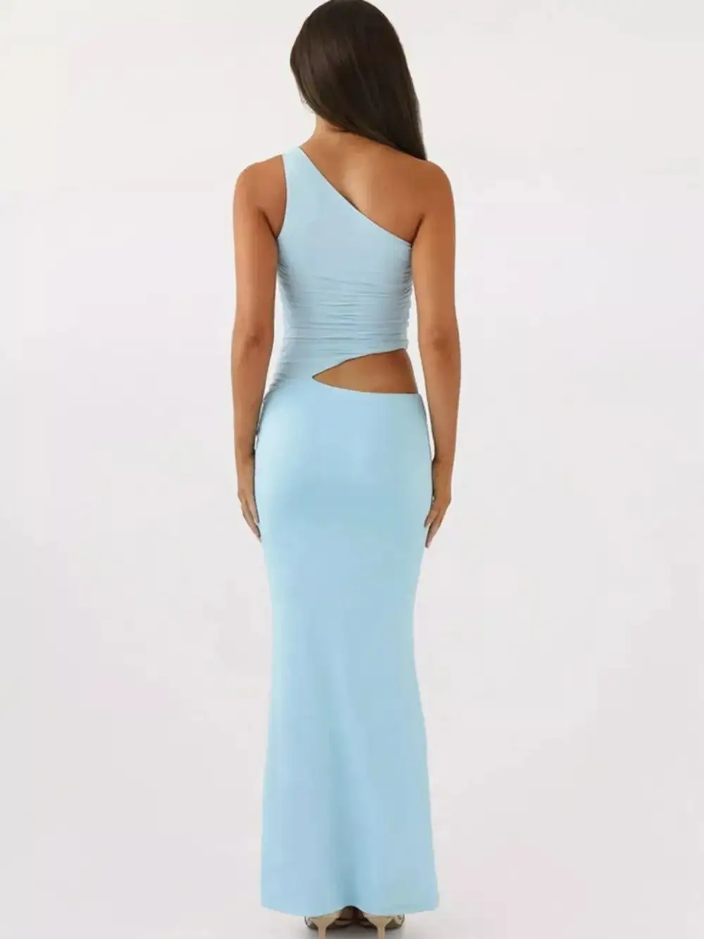 One Shoulder Ruched Coordinated Set