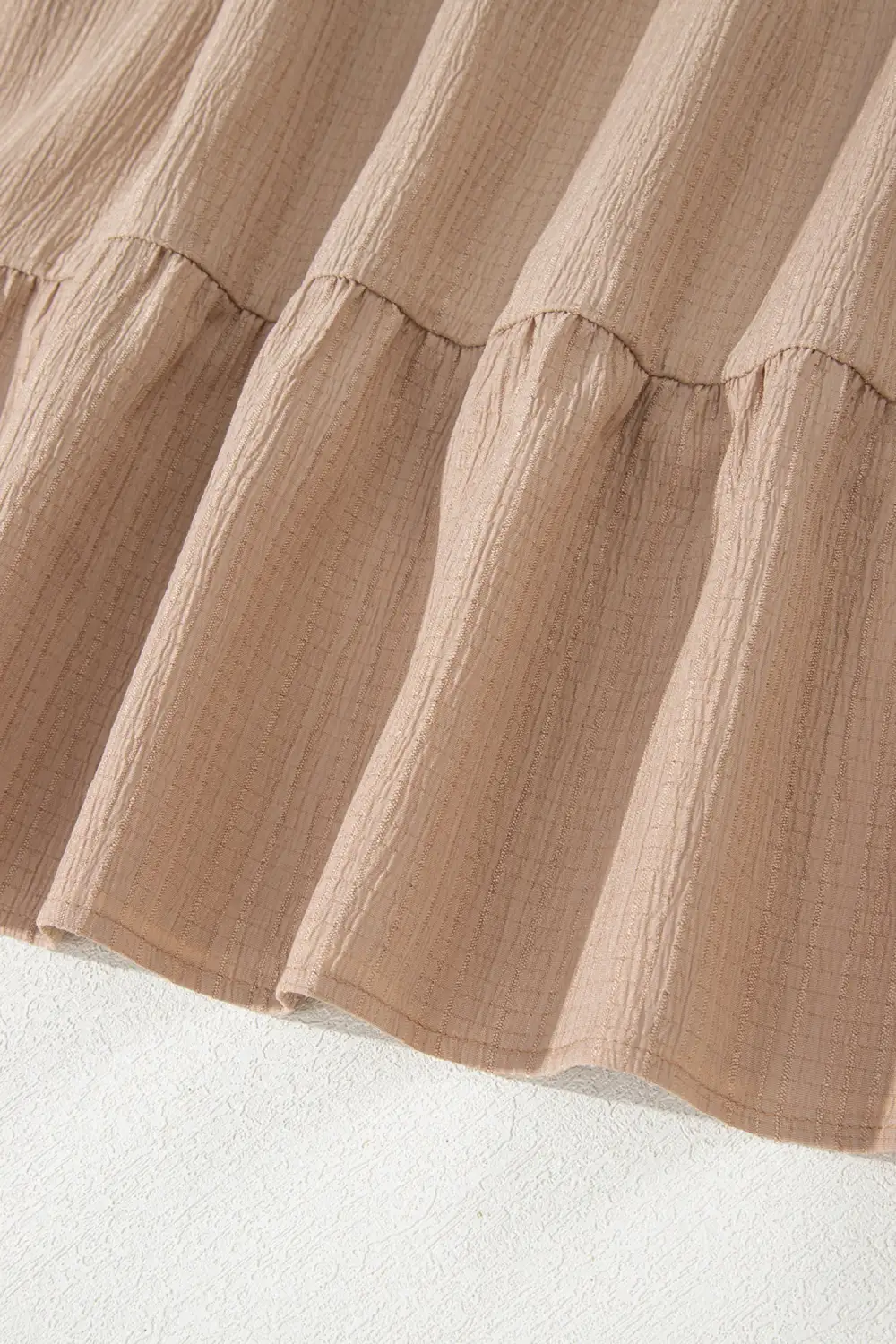 Ruffle Short Sleeve Dress Casual