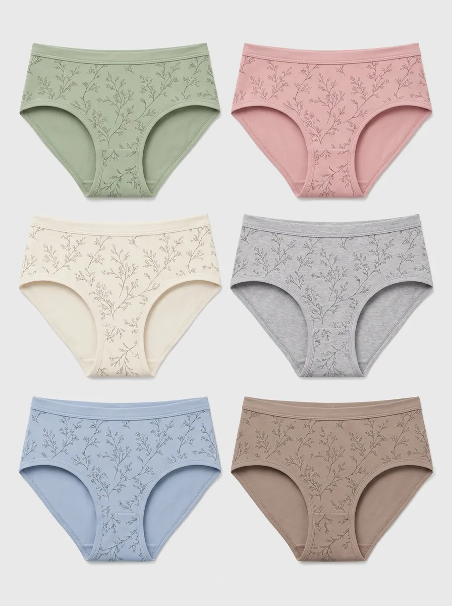 Women's Botanical Branch Smooth Briefs Multi-Pack