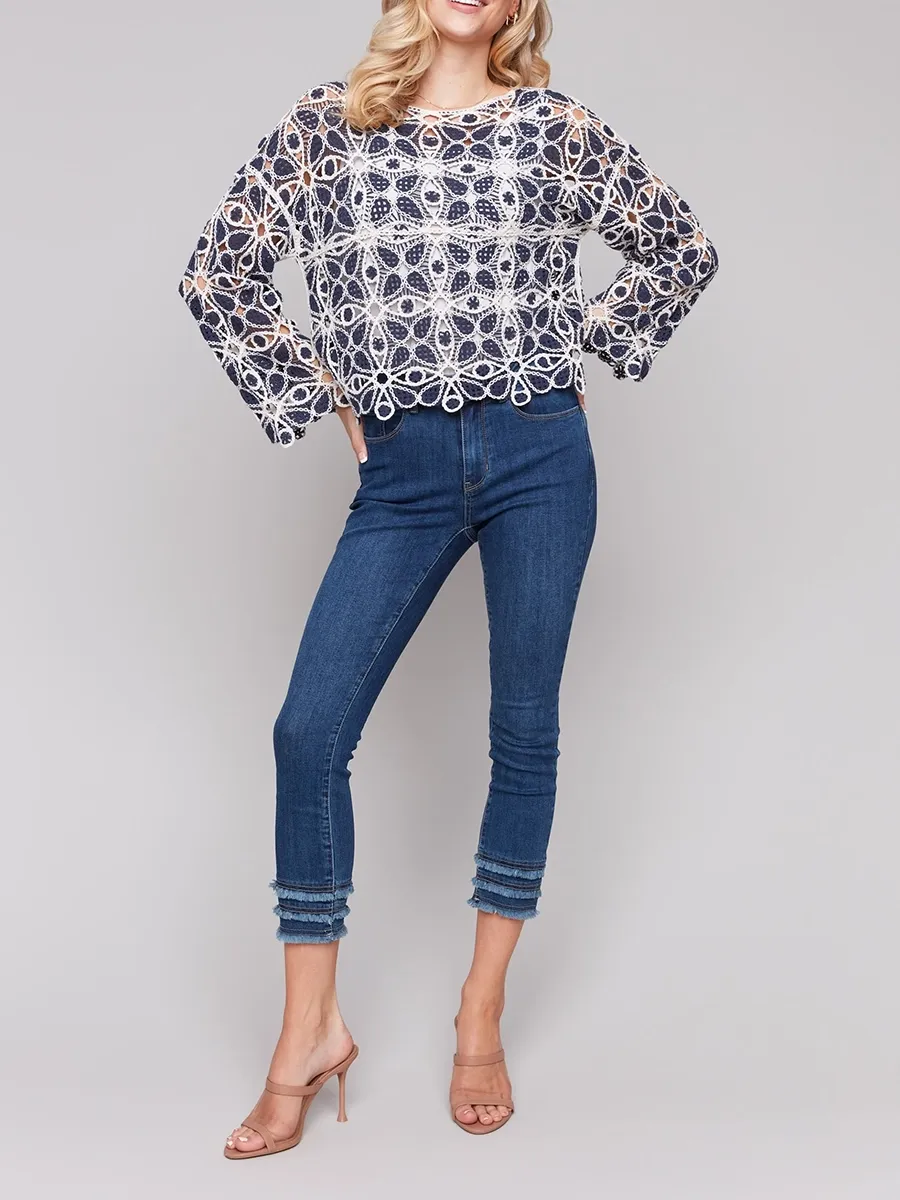 Fashionable And Stylish Art Pattern Women's Top