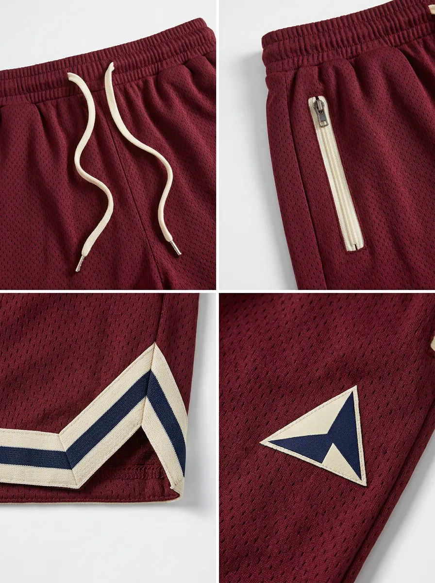Training Mesh Detail Street Style Men's Basketball Shorts