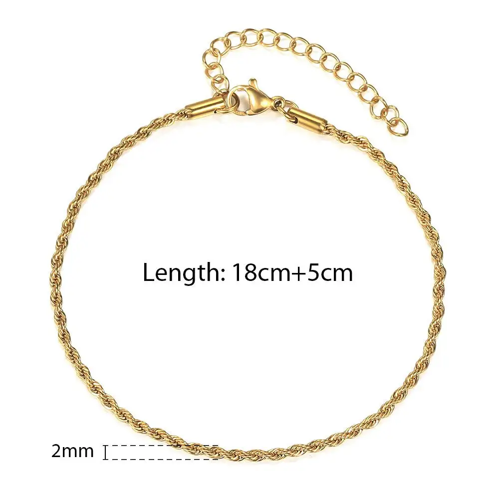 Steel Spiral Chain Bracelet