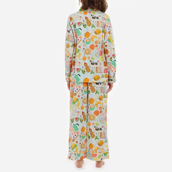 Organic Cotton Printed Long PJ Set