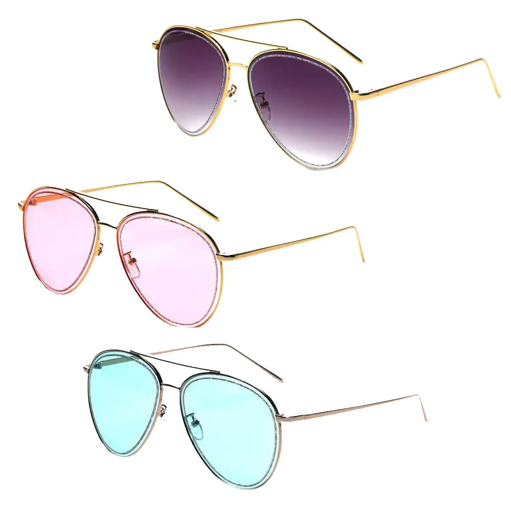 Patterned Everyday Tinted Frame Sunglasses
