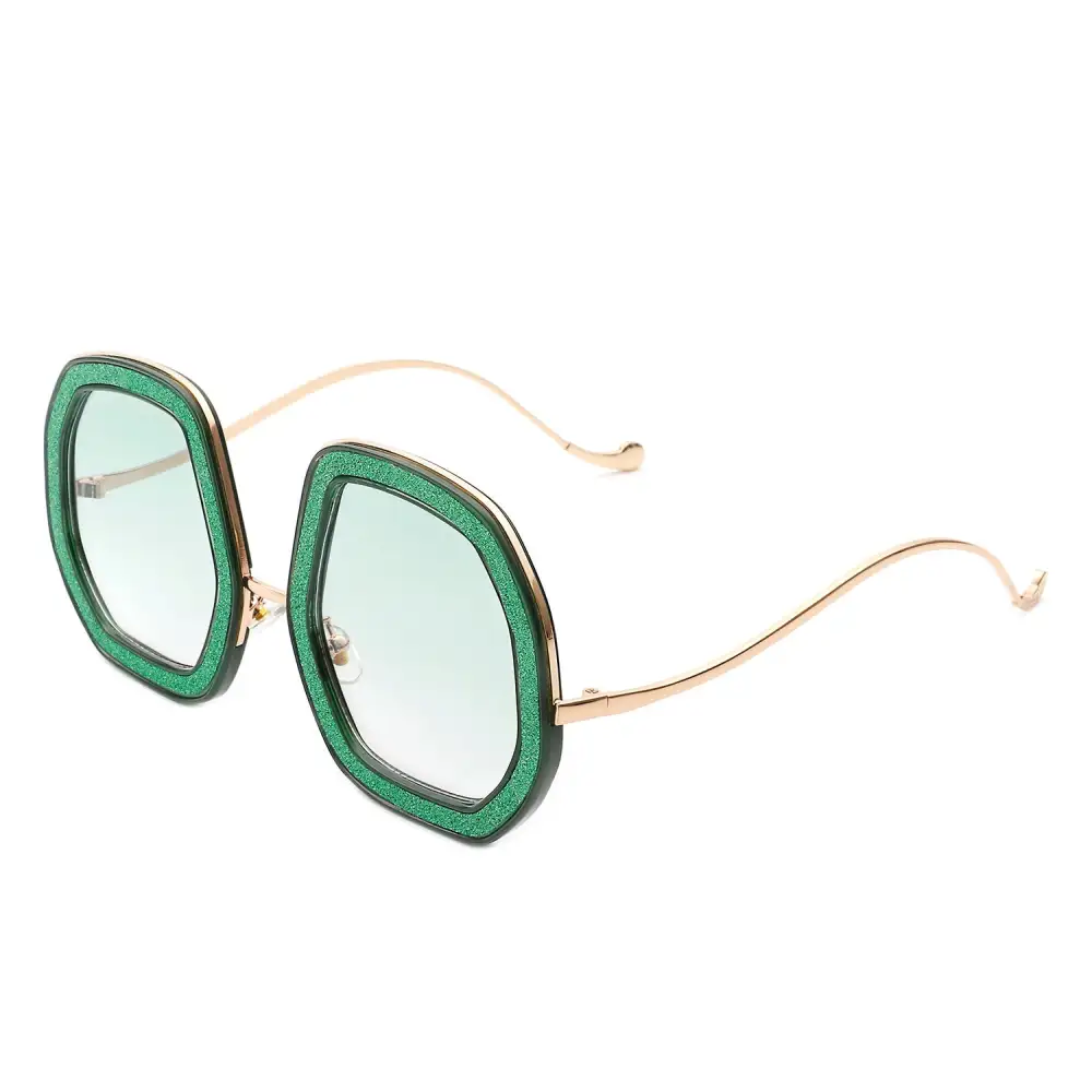 Round Geometric Frame Sunglasses