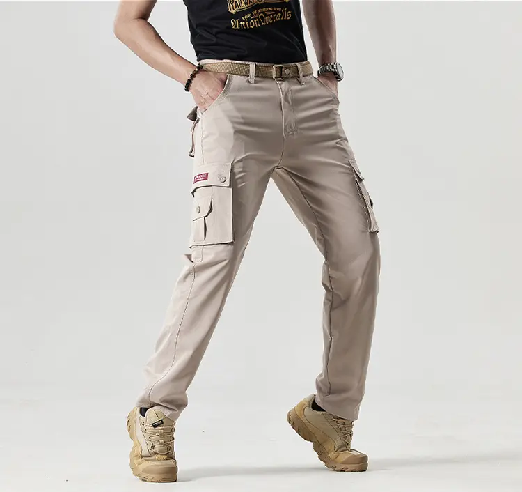 Men's Durable Cotton Cargo Pants