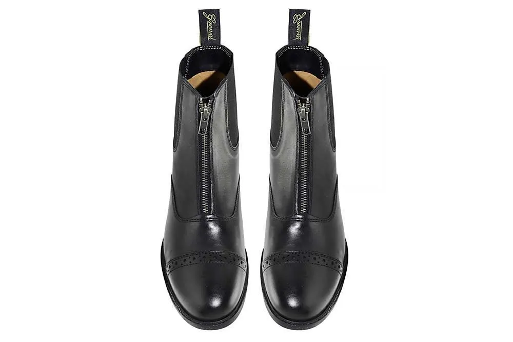 Zip Leather Paddock Boots
