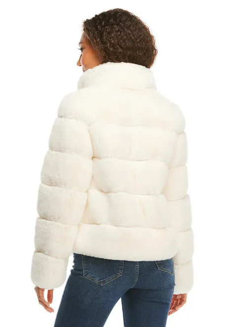 Ivory Faux Fur Posh Jacket