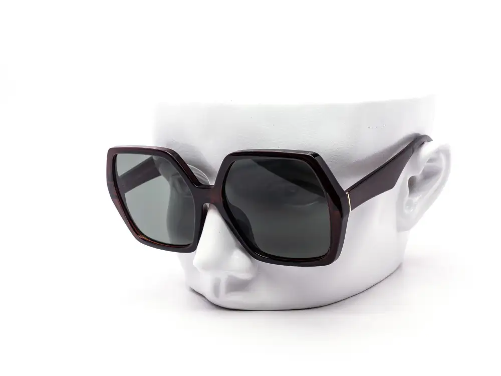 12-Pack Oversized Hexagon Assorted Sunglasses