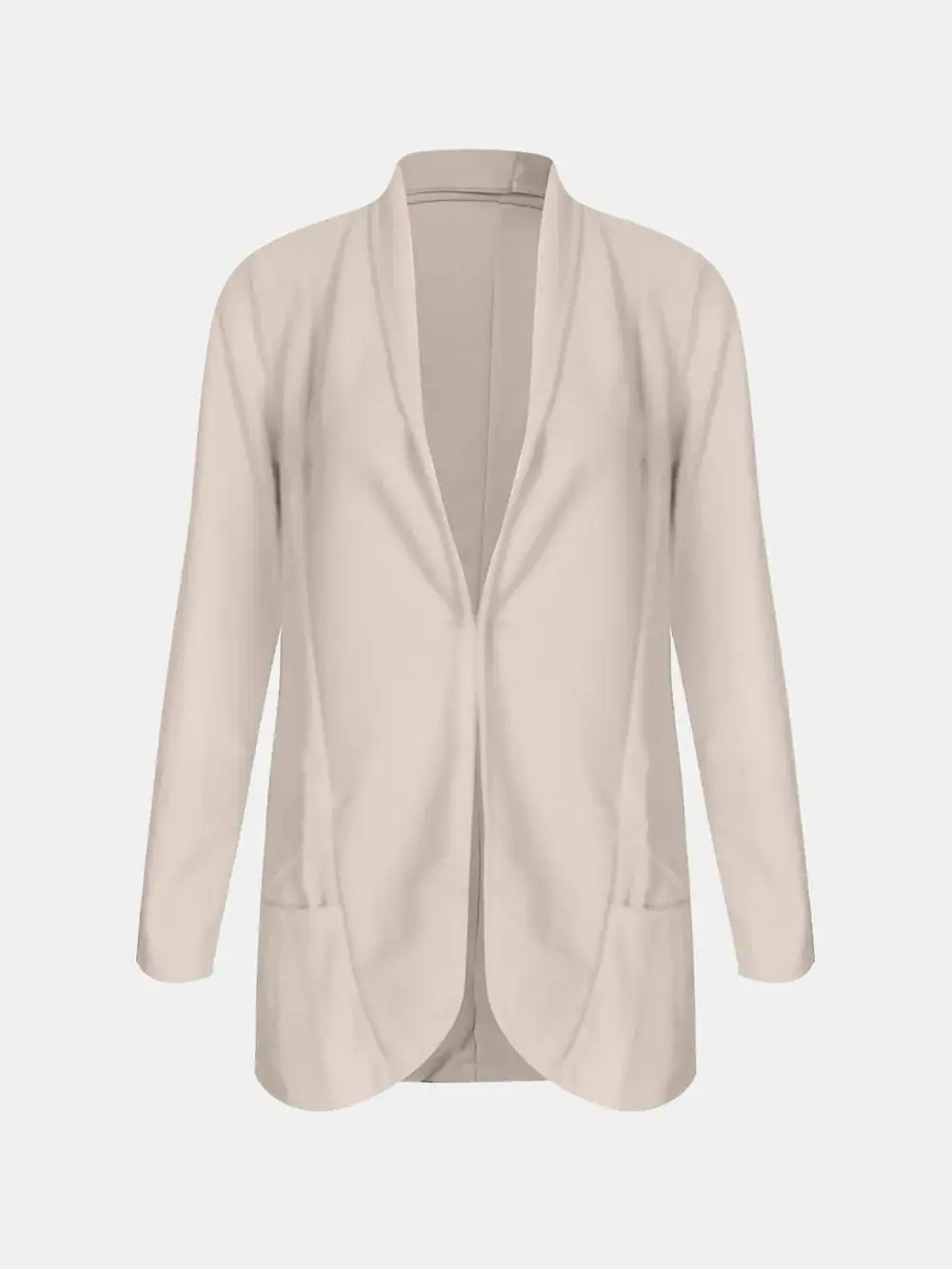 Lightweight Collared Neck Long Sleeve Blazer