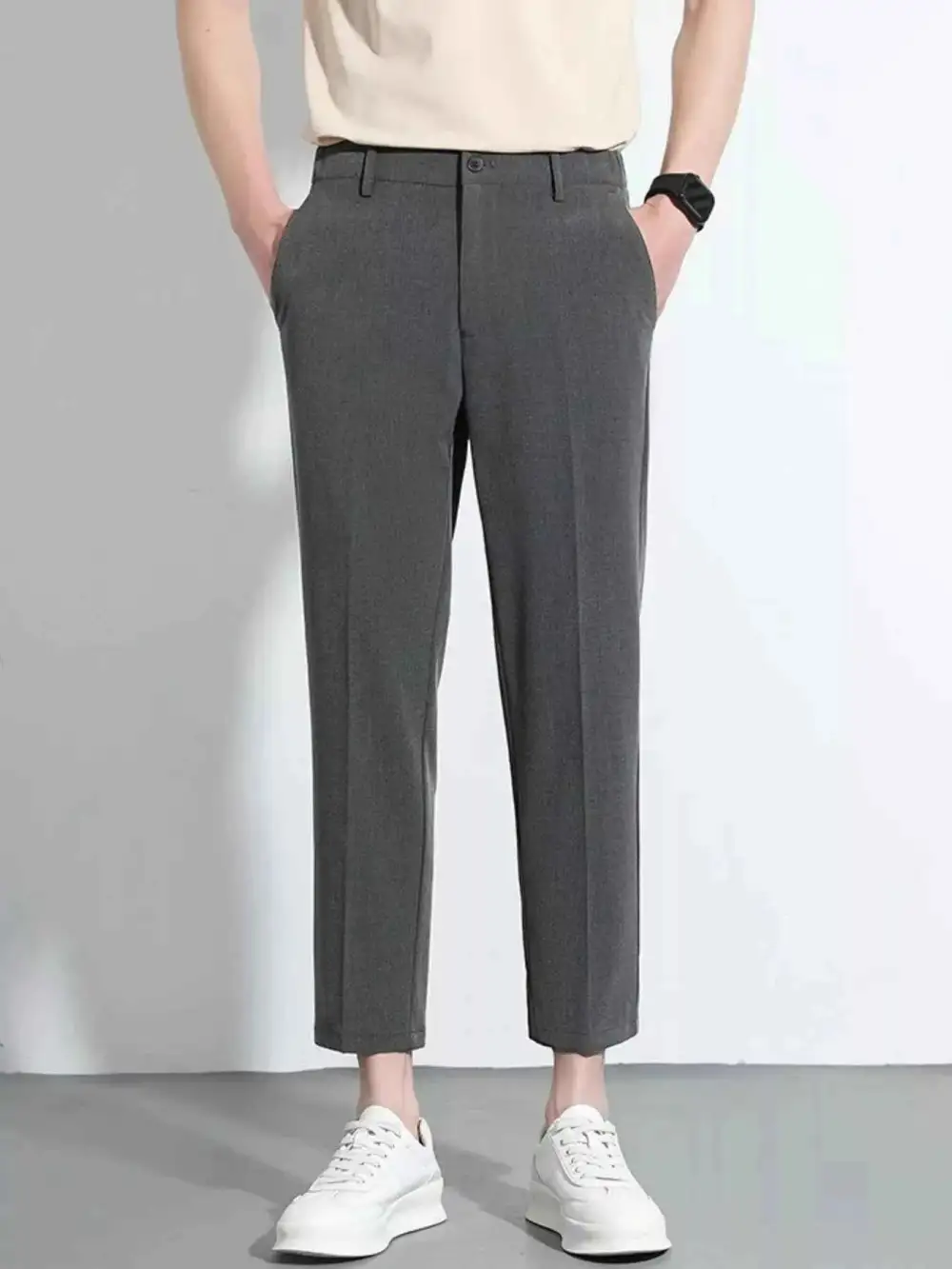 Slim Fit Cropped Pants