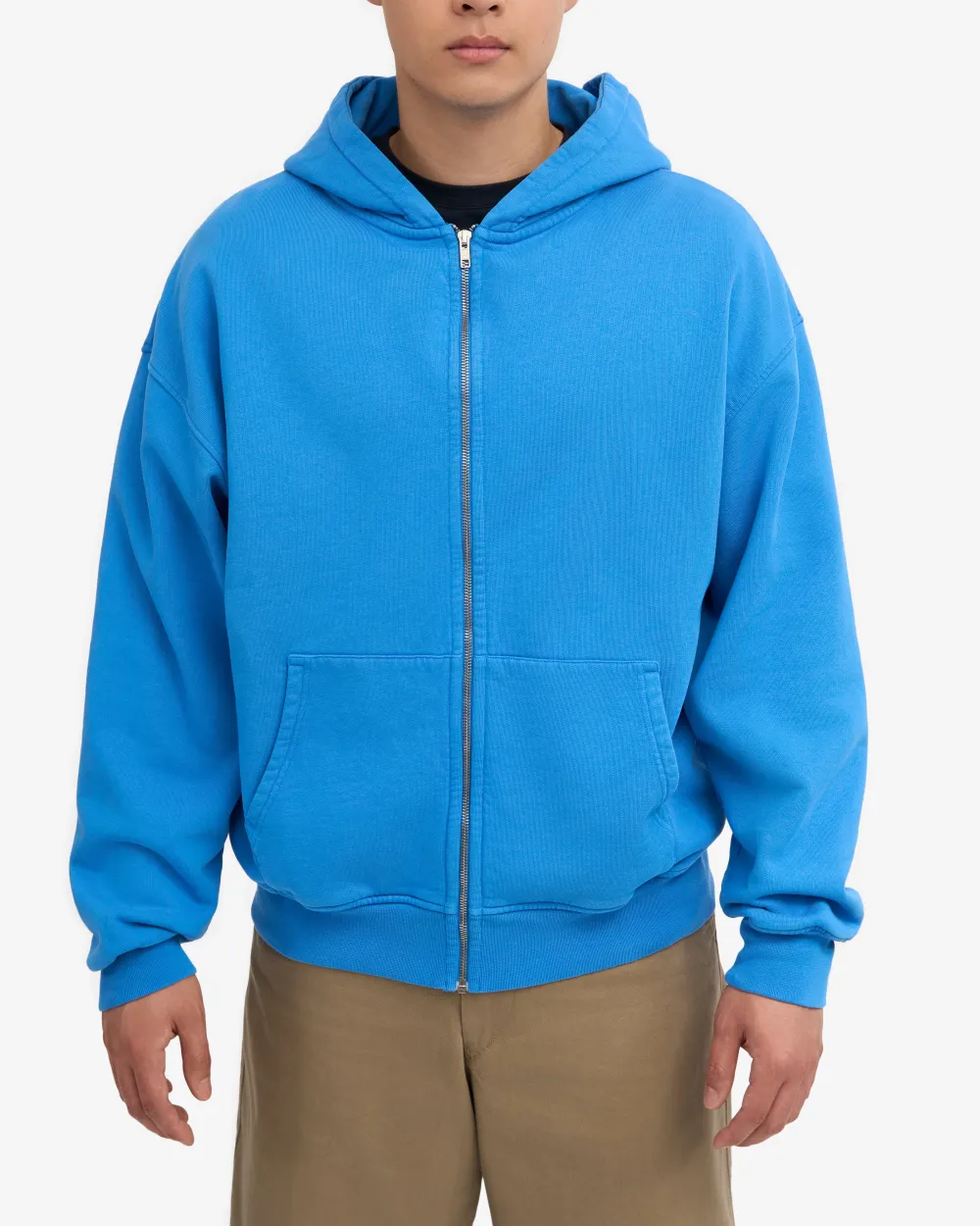Clean  Organic Oversized Zip Hoodie