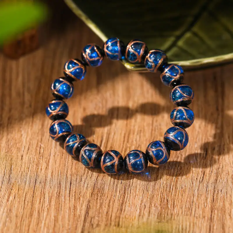 Classic Liuli Glass Bead Bracelet