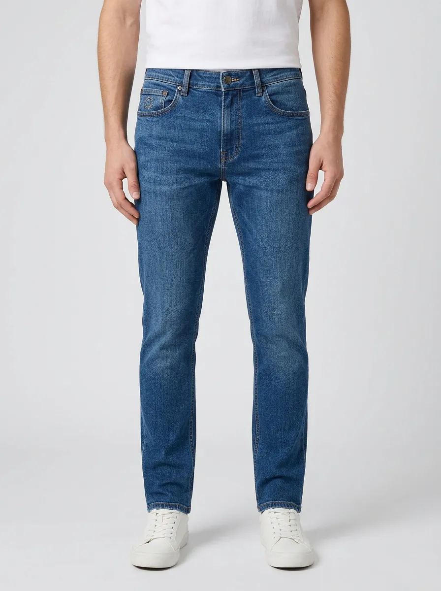 Men's Easygoing Flexible Slim Fit Stretch Denim Jeans