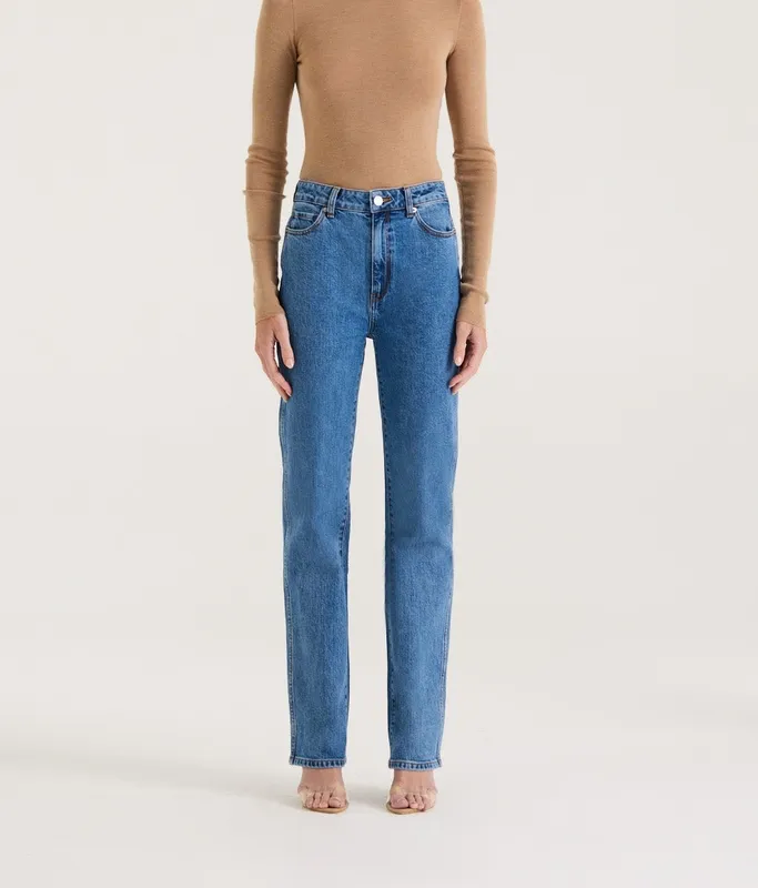 Indigo Wash Slim Leg Jeans