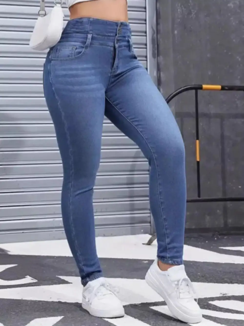 Classic High Waist Denim Jeans