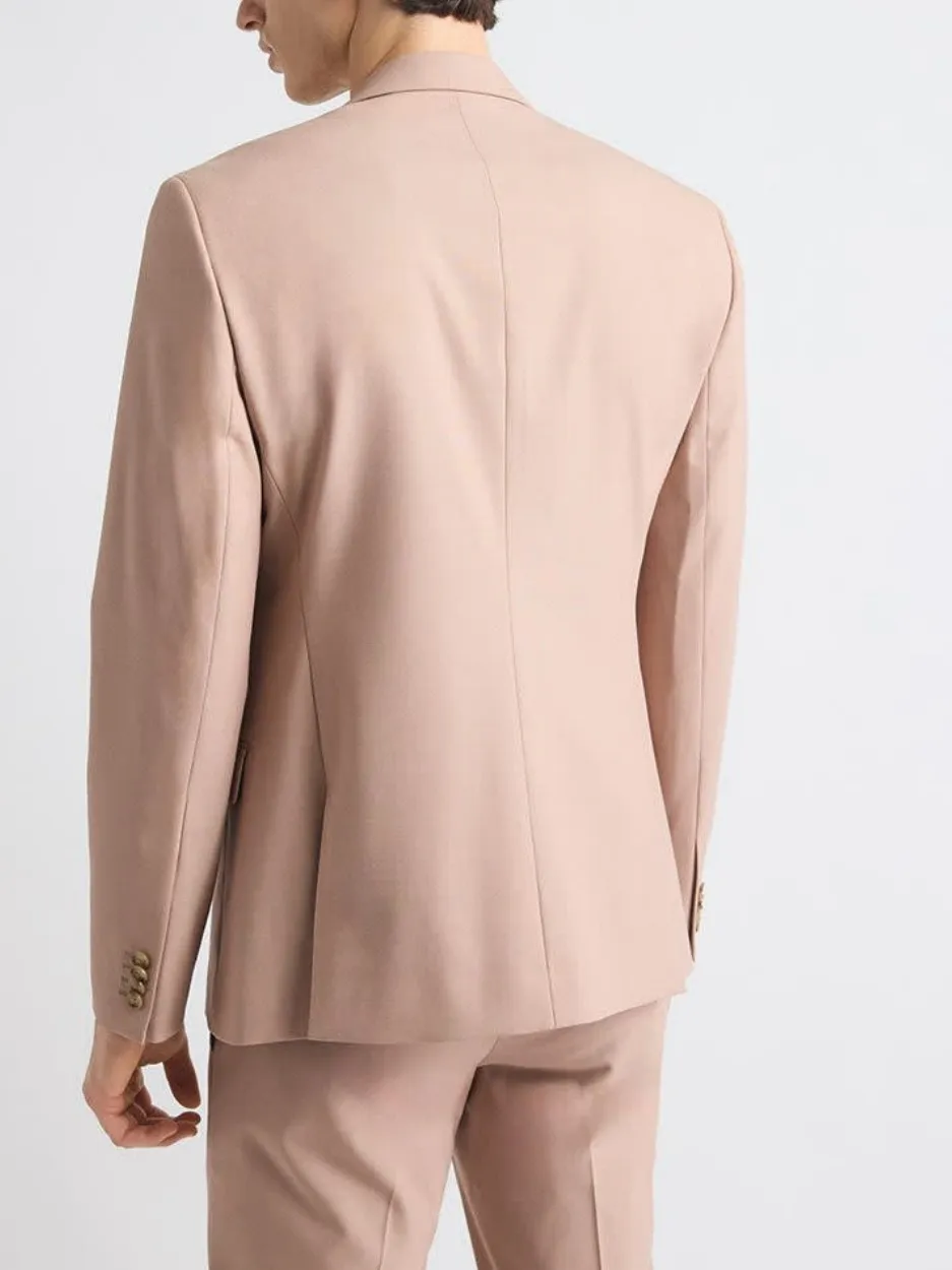 Blush Pink Single Breasted Suit Jacket