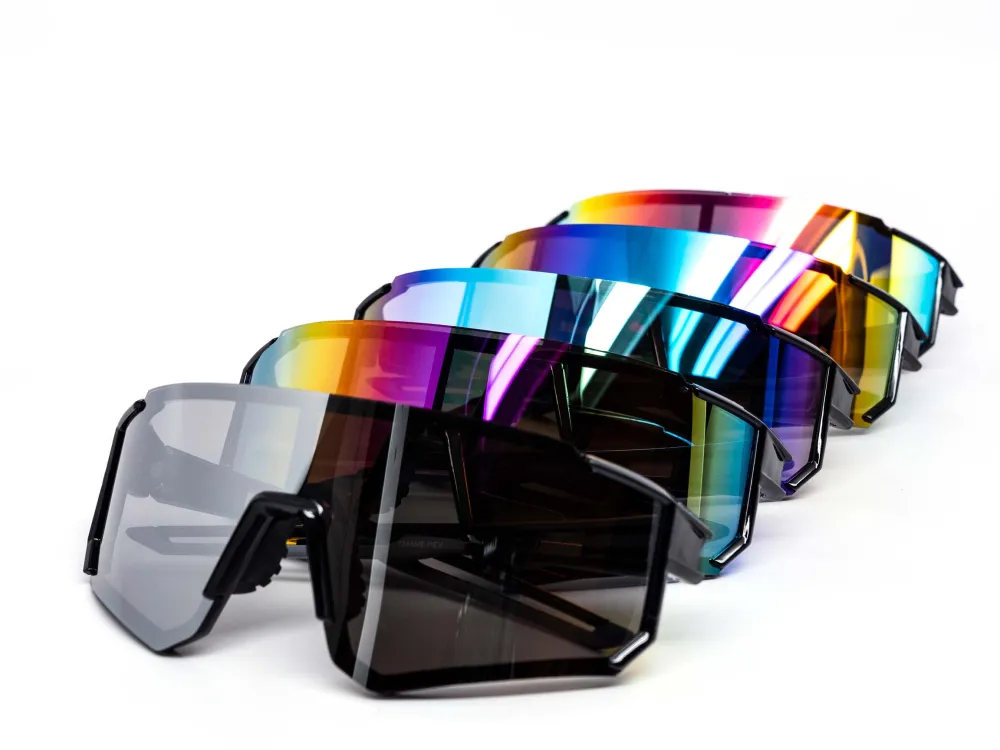 12-Pack Sport Shield Burnt Sunglasses