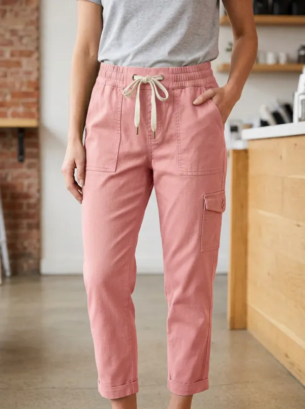 Women's Casual Cargo Pocket Cargo Cargo Work Pants