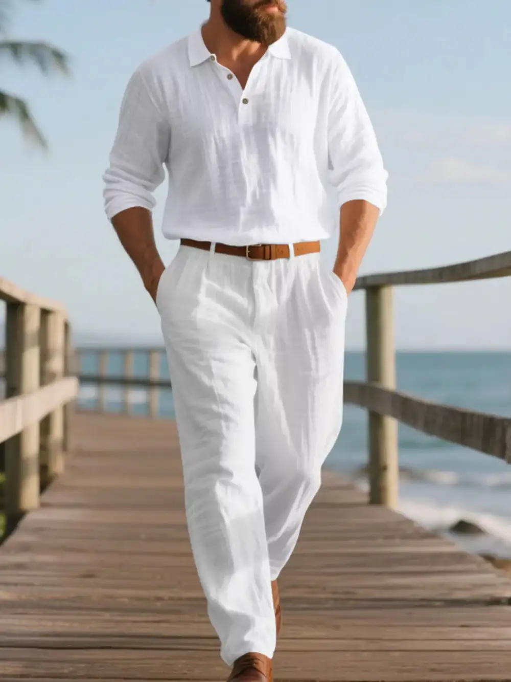 Refined Men's Full Size Long Sleeve Top and Pants