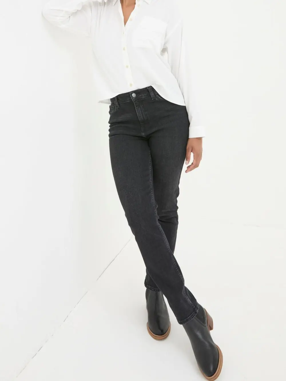 Washed Black Skinny Jeans