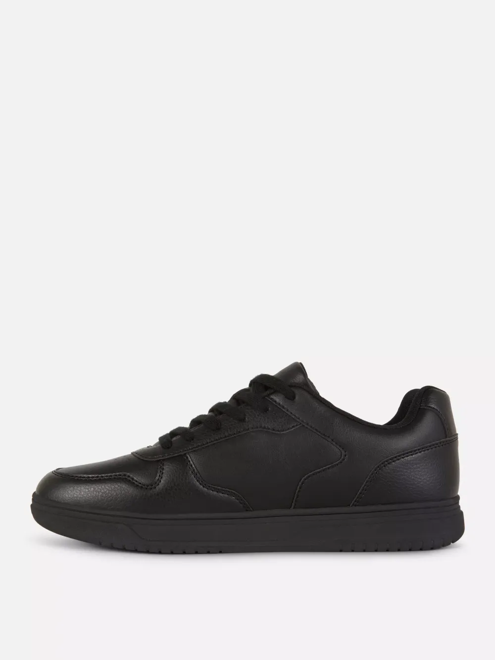 Classic Shiny Waterproof Round Head Lace-Up Sports Shoes