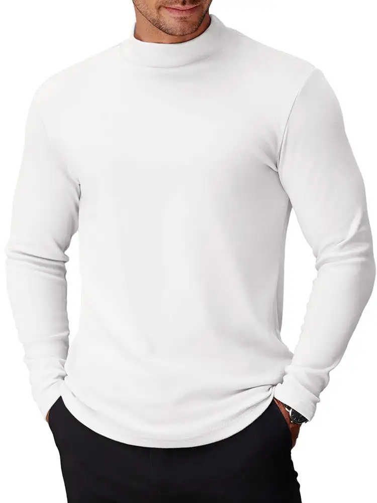 Basic Thermal Turtleneck Pullover Shirt Hoodie