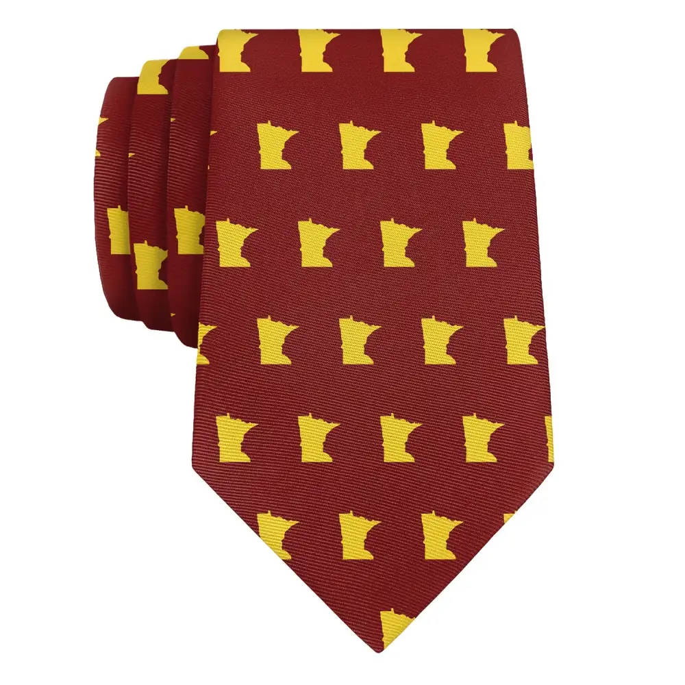 Polished Outline Emblem Expression Necktie