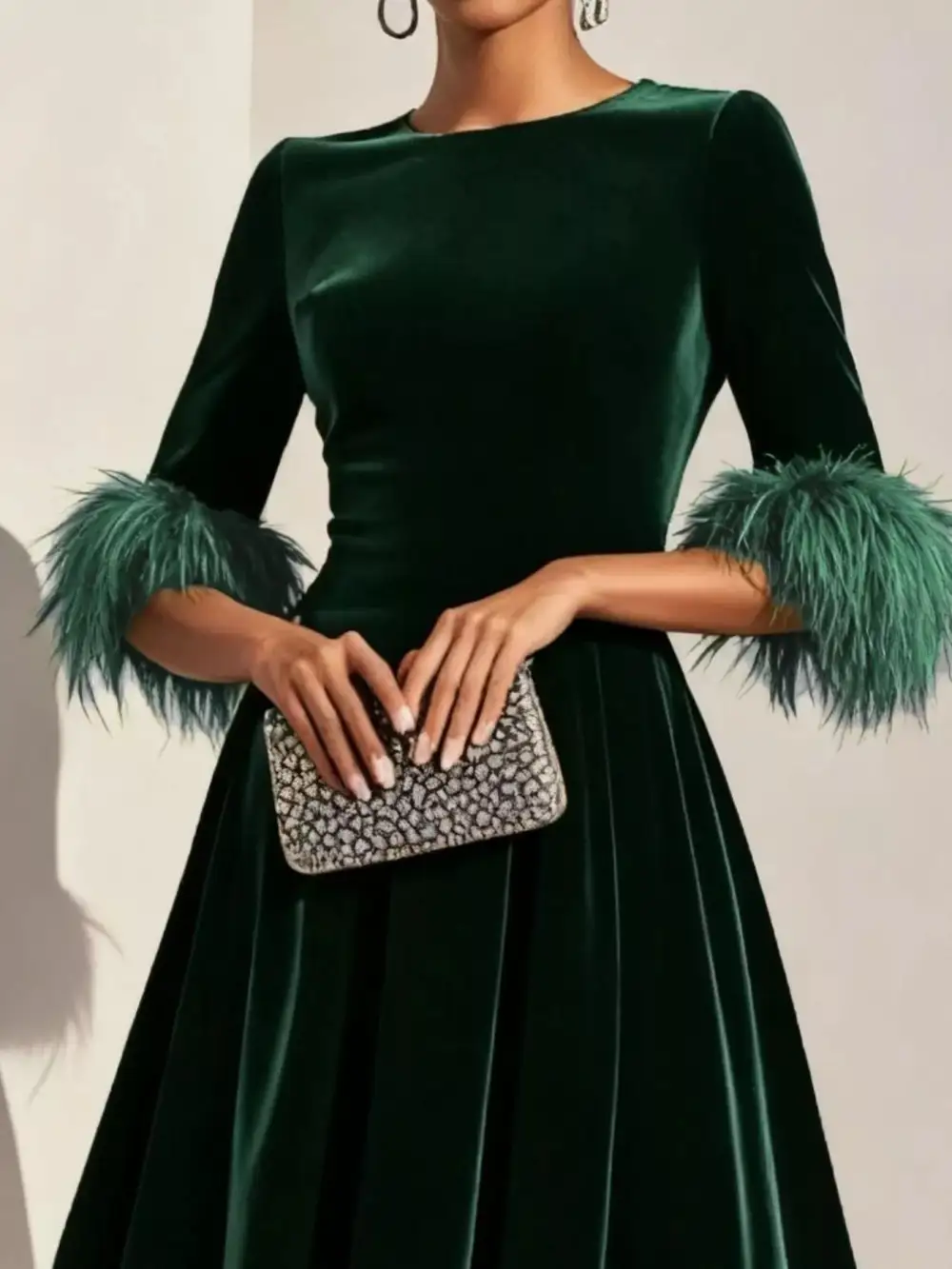 Velvet Midi Dress