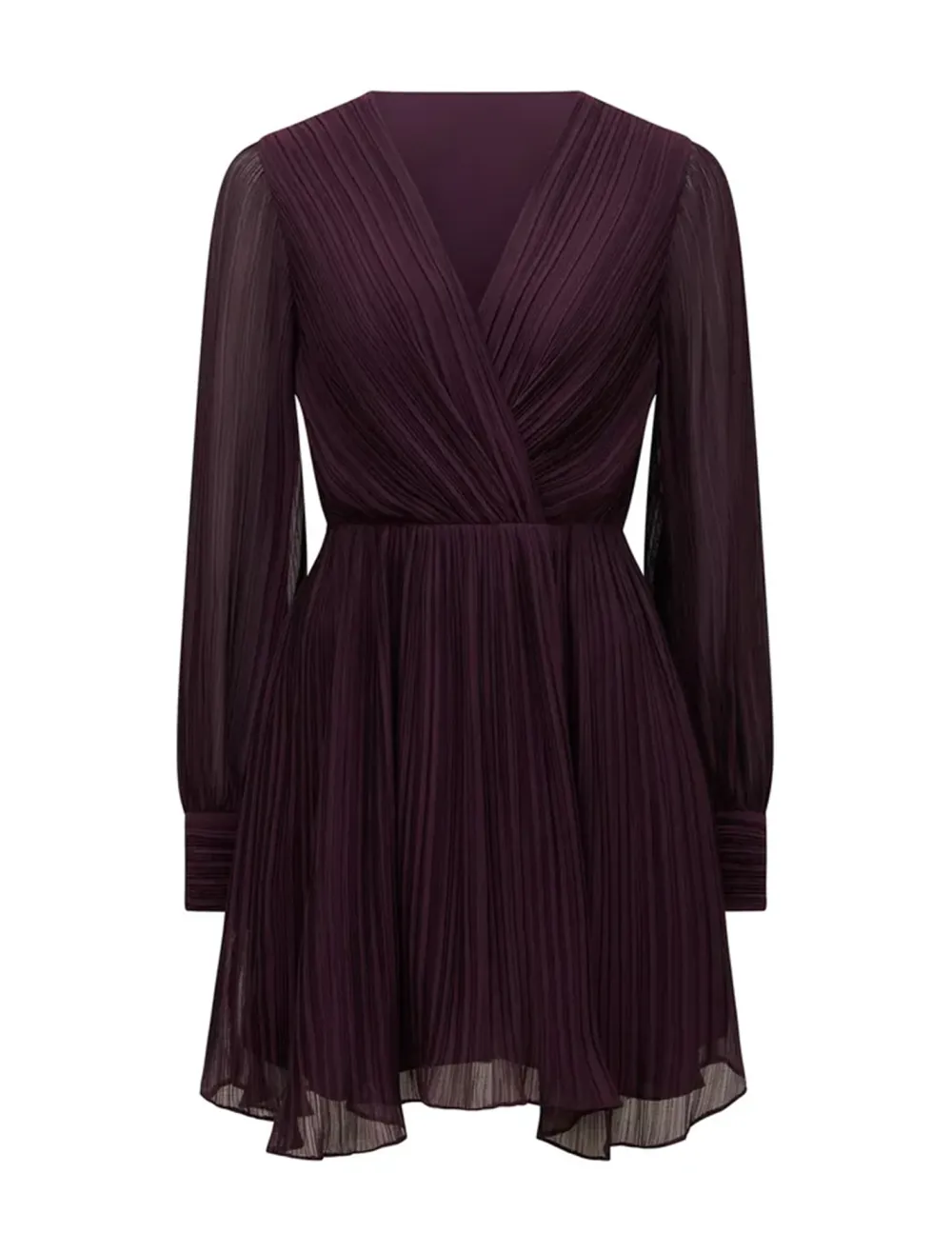Pleated Mini Dress