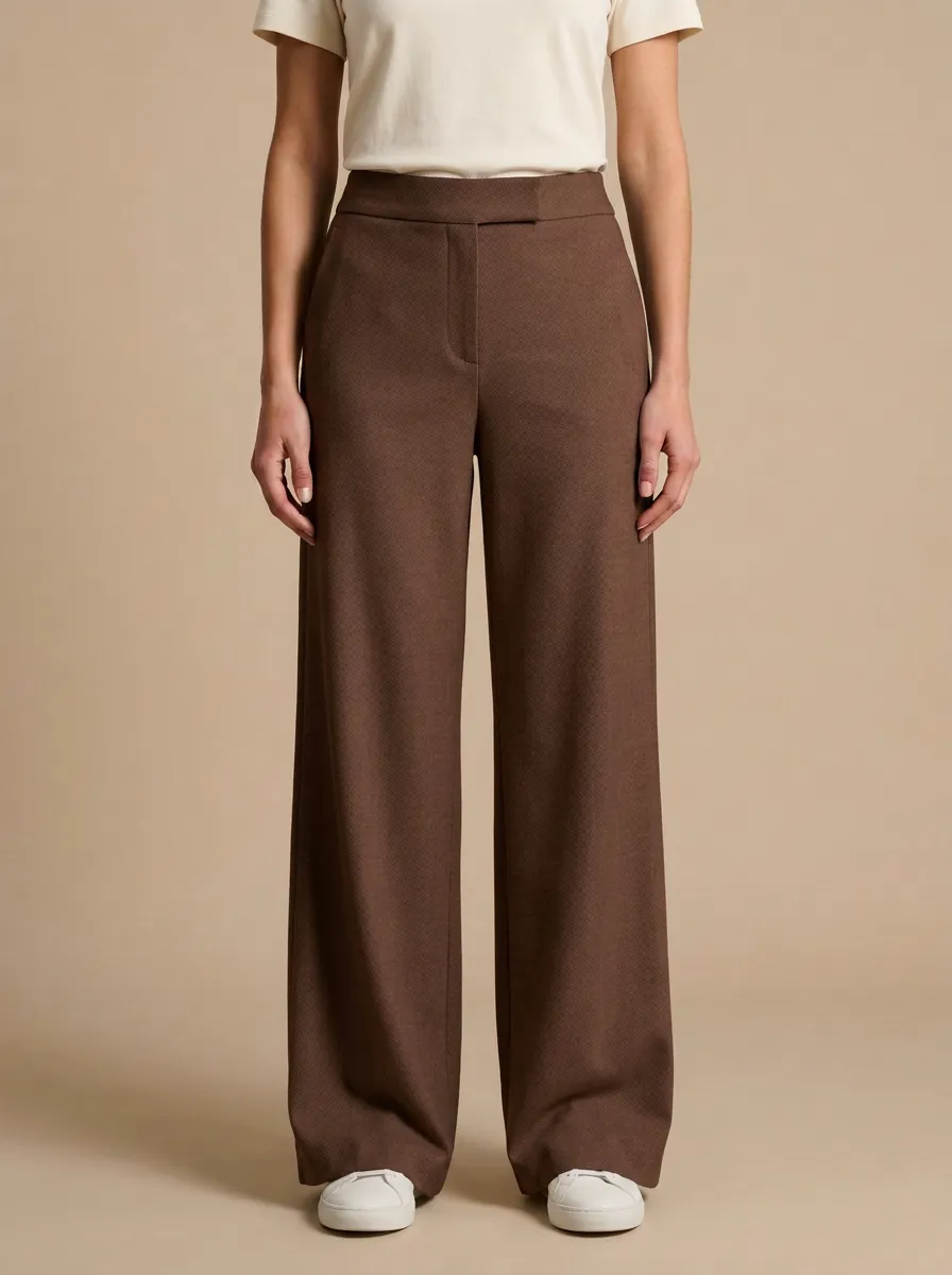 Modern Wide-Leg Solid Women's Wide-Leg Pants