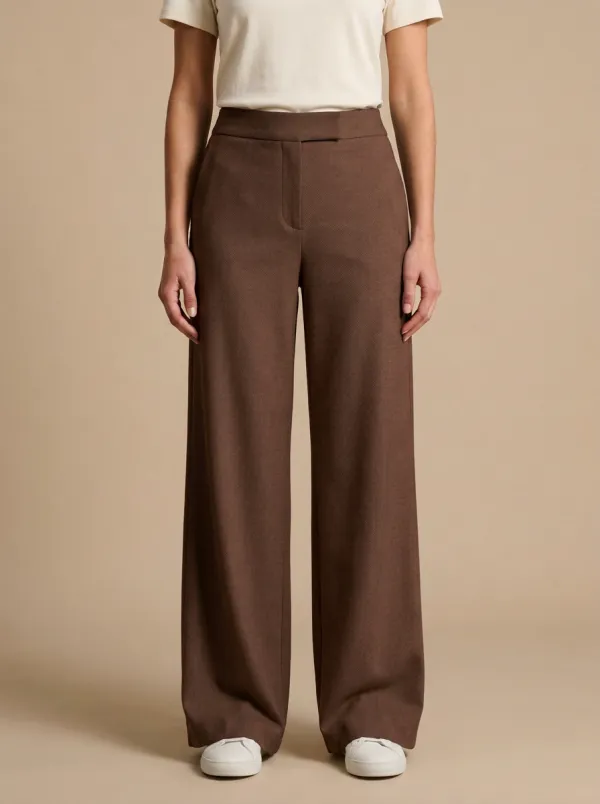 Modern Wide-Leg Solid Women's Wide-Leg Pants
