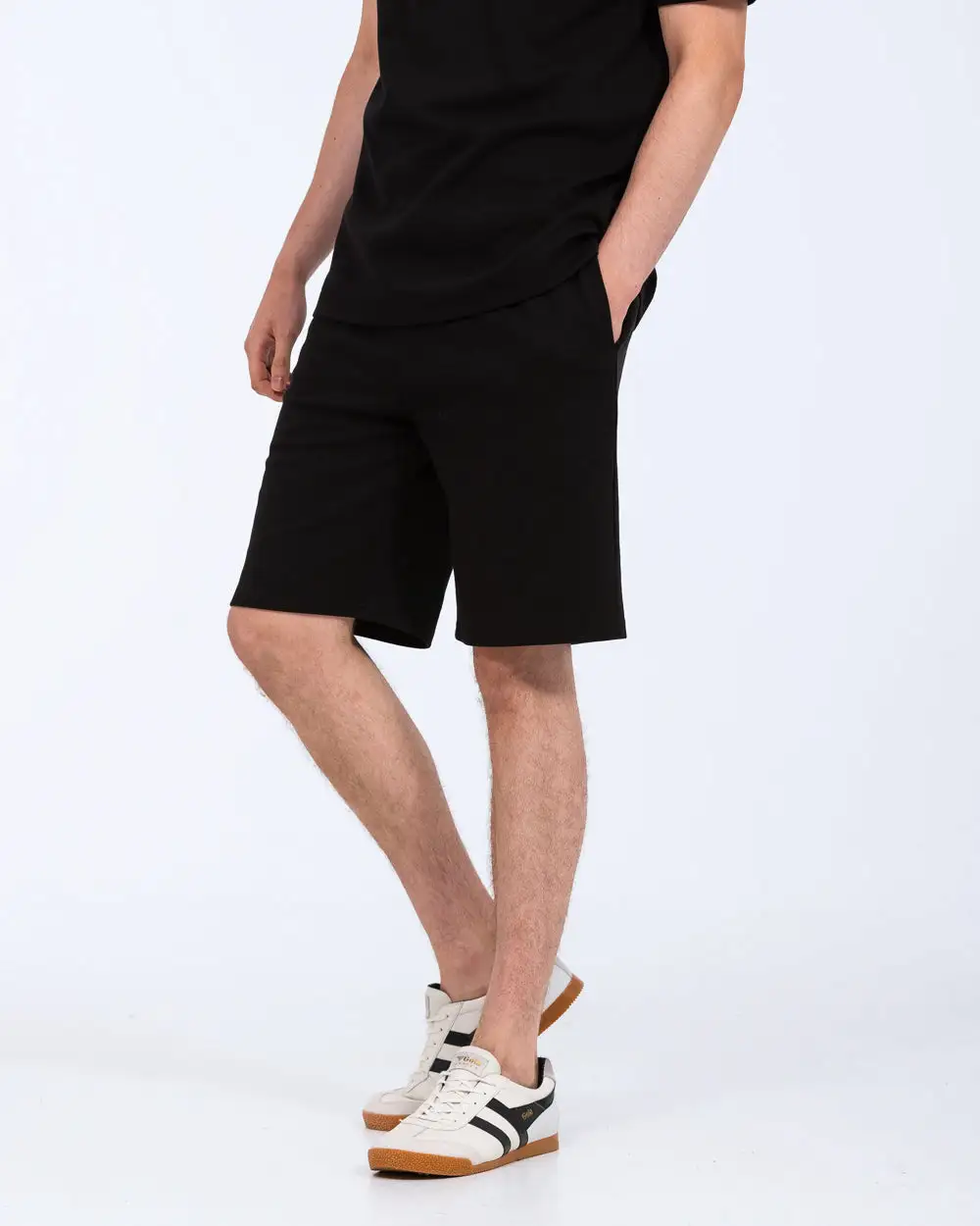 Refined Textured Drawstring Shorts