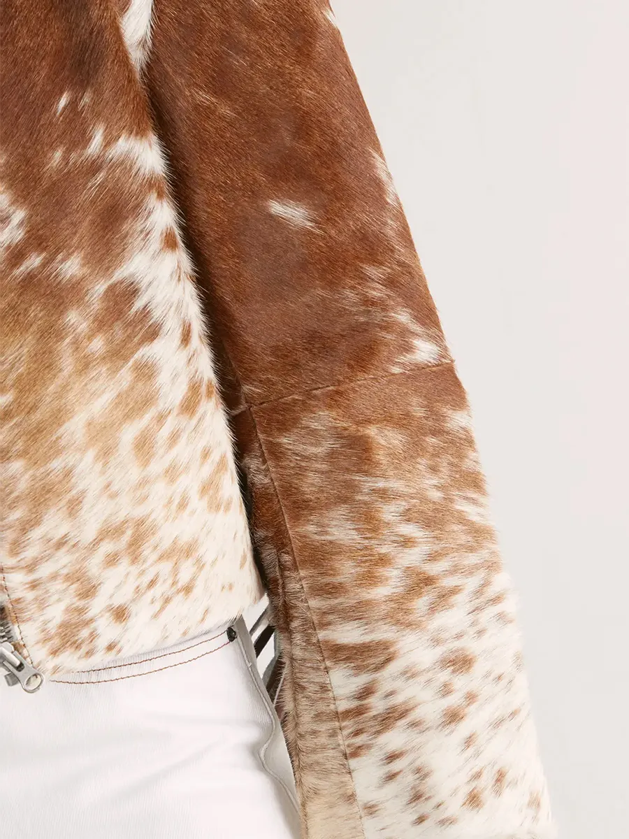 Women'S Vintage Fringe-Accent Animal-Print Jacket