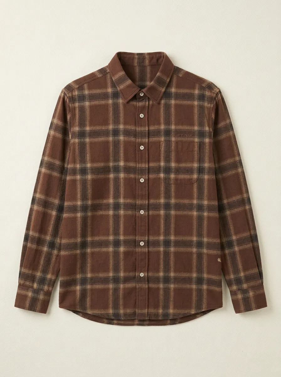 Plaid Long-Sleeve Men's Long-Sleeve Shirt