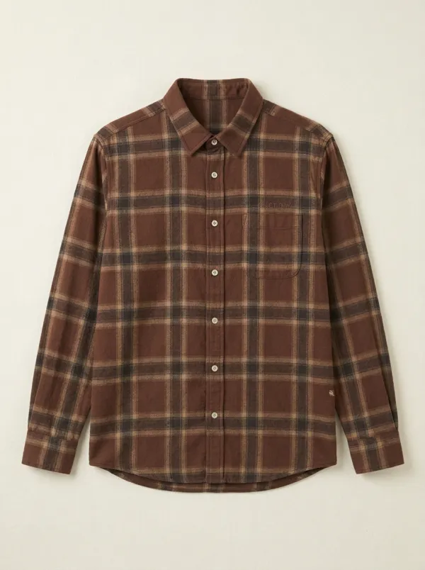 Plaid Long-Sleeve Men's Long-Sleeve Shirt